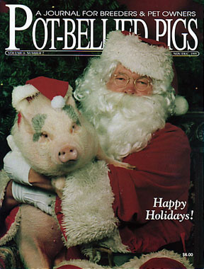 Potbellied Pigs Magazine with Santa